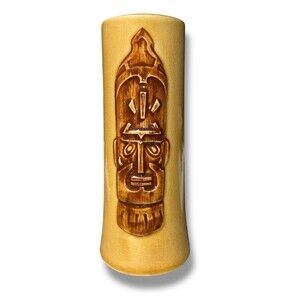 Vintage Tiki Otagiri Fogcutter Kon-Tiki Mask Mug Cup Mustard Brown